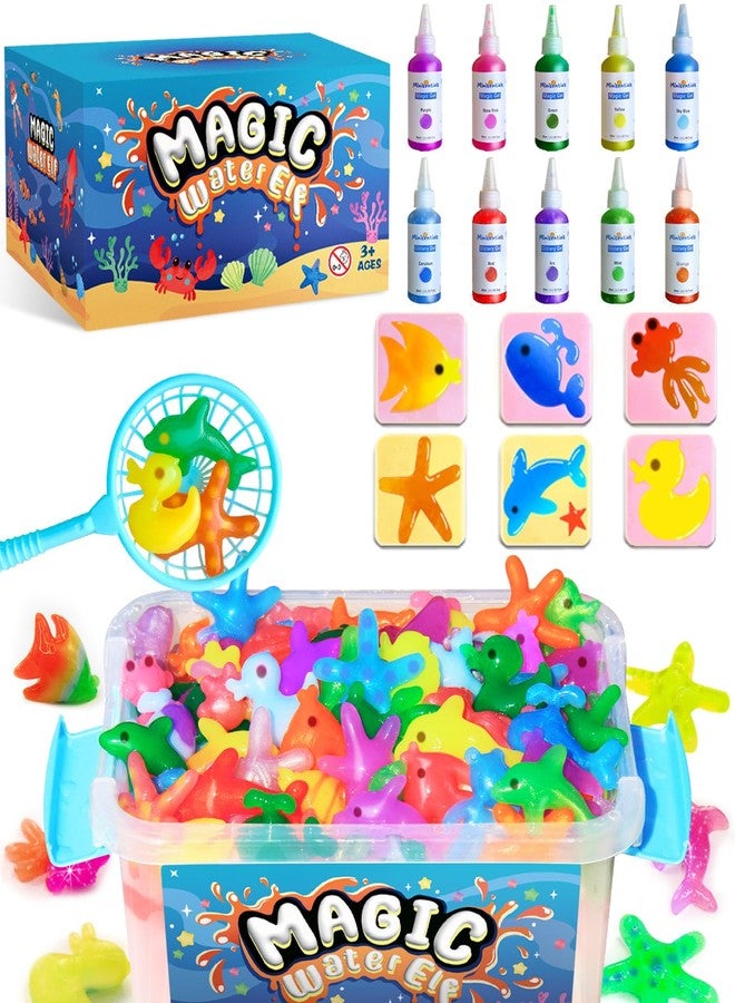 MINISENTIALS Magic Water Elf Toy Kit - Aqua Art Water Fairy Gel Kit for Kids - 10 Colors Magic Gel Water Pets - DIY Squishy Maker Set - Make Your Own Squishies Toy Crafts Party Favor for Boys & Girls Ages 6-12 - Image 1